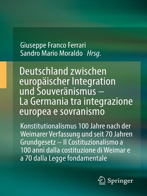 Deutschland zwischen europäischer Integration und Souveränismus – La Germania tra integrazione europea e sovranismo - ebook